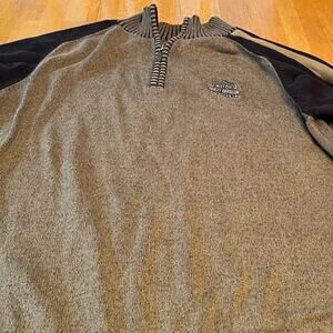 Harley Davidson partial zip sweater, size XL